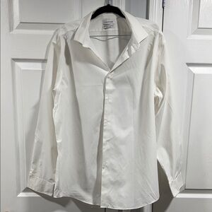 Calvin Klein Men's Ivory Dress Shirt